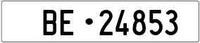 Trailer License Plate